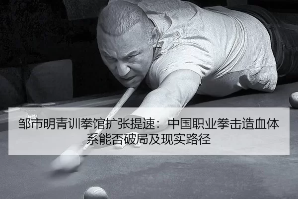 邹市明青训拳馆扩张提速：中国职业拳击造血体系能否破局及现实路径